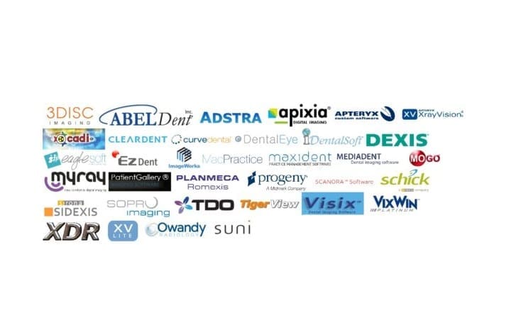 List of companies that are supported by Whicam intraoral camera.